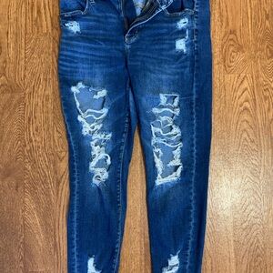 American Eagle Size 14 Short Distressed Jeans
